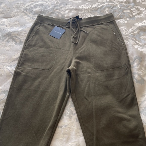 ST.JOHN Pants Deep Olive 
Size Medium 
New With Tags
MSRP $695 - Picture 2 of 8